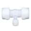 PharmaFluor® Compression Fitting, Tee Reducer, PFA, 1/2" OD x 1/2" OD x 1/4" OD PharmaFluor® Compression Fitting, Tee Reducer, PFA, 1/2" OD x 1/2" OD x 1/4" OD