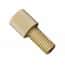 Idex Flangeless Male Nut, Standard Knurl, Natural PEEK, 1/8" OD Tubing, 1/4-28 Flat-Bottom; 10/PK Idex Flangeless Male Nut, Standard Knurl, Natural PEEK, 1/8" OD Tubing, 1/4-28 Flat-Bottom; 10/PK
