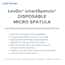 LevGo smartSpatual® Disposable Laboratory Spatula, Anti-Static, Micro, PP, Opaque White, 140 mm length; 300/PK LevGo smartSpatual® Disposable Laboratory Spatula, Anti-Static, Micro, PP, Opaque White, 140 mm length; 300/PK