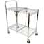 Luxor Collapsible Wire Utility Cart, Two Shelves Luxor Collapsible Wire Utility Cart, Two Shelves