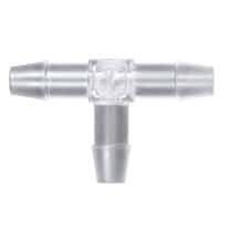 Cole-Parmer® Hose Barb Fittings, Tee Union, Natural Polycarbonate Cole-Parmer® Hose Barb Fittings, Tee Union, Natural Polycarbonate