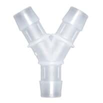 Eldon James Hose Barb Fittings, Y Union, Animal-Derivative-Free Polypropylene Eldon James Hose Barb Fittings, Y Union, Animal-Derivative-Free Polypropylene