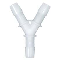 Eldon James Hose Barb Fittings, Y Union, Natural Nylon Eldon James Hose Barb Fittings, Y Union, Natural Nylon