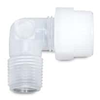 Saint-Gobain PharmaFluor® Compression to NPT(M) Fittings, Elbow Adapter, PFA Saint-Gobain PharmaFluor® Compression to NPT(M) Fittings, Elbow Adapter, PFA