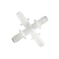 Saint-Gobain Pure-Fit® SIB® Hose Barb Fittings, Cross Union, Polypropylene Saint-Gobain Pure-Fit® SIB® Hose Barb Fittings, Cross Union, Polypropylene