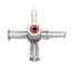 Cole-Parmer® Disposable 4-Way Stopcocks with Luer Fittings, Polycarbonate Cole-Parmer® Disposable 4-Way Stopcocks with Luer Fittings, Polycarbonate