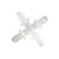 Saint-Gobain Pure-Fit® SIB® Hose Barb Fittings, Cross Union, Polypropylene Saint-Gobain Pure-Fit® SIB® Hose Barb Fittings, Cross Union, Polypropylene