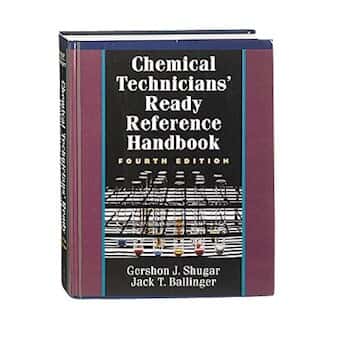 0071745920 chemical technicians ready reference handbook fifth ready reference