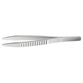 Reinforced Nylon Disposable Serrated Round Tip Forceps, 4.9