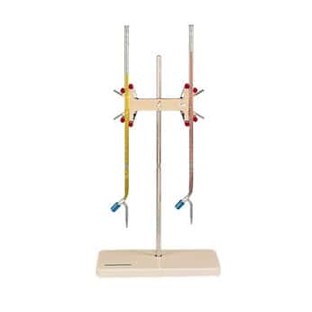 cole parmer double buret clamp with stand nickel plated zinc from