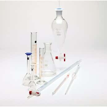 Volumetric Glassware Starter Kit, 9 pieces from Cole-Parmer