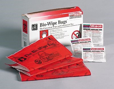 bio wipe bag with pdi germicidal wipes from cole parmer