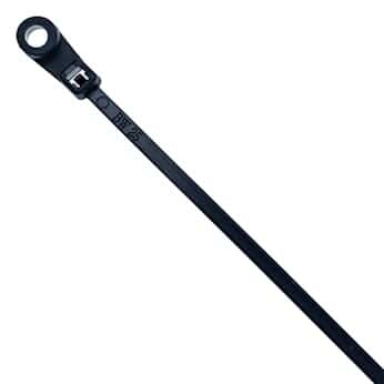 Cole-Parmer Essentials 18 Pound Nylon Mountable Cable Zip Ties 
