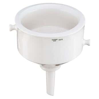 Case of 2 CoorsTek 60267 Porcelain Ceramic Double Wall Buchner Funnel 90m Capacity 111mm Height Case of 2 CoorsTek 60267 Porcelain Ceramic Double Wall Buchner Funnel 90m Capacity 111mm Height