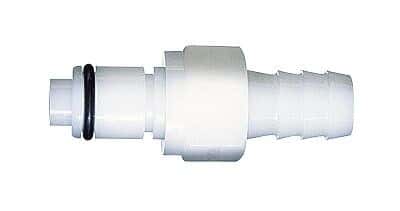 2-13//32 11//16 Cole-Parmer Barbed Fittings 1//8 1//2 x 1//4 ID Kynar Reducing Connector