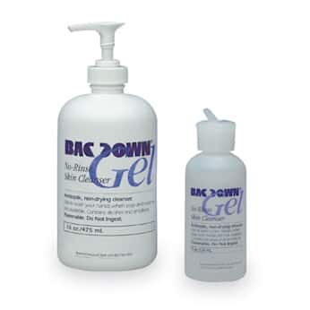 Decon Labs Bacdown 7106 Gel No-Rinse Skin Cleanser, 16 oz, cs/6