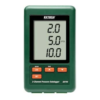 Extech SD750 Three Channel Pressure Data Logger from Cole-Parmer