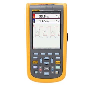 Fluke 123B ScopeMeter Industrial Handheld Oscilloscope, 20 MHz, N America