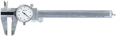 Fowler 52-008-007 Dial/Analog Caliper with Fitted Case, SS; 0 to 6