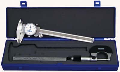 Fowler 52-095-007 3-Piece Toolmakers Analog Measuring Set