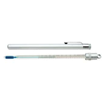 H-B Instrument B60370-0100 Bel Arts Products Easy Read Pocket Liquid-in-Glass Thermometer, Closed Metal Case; -10 to 110?C, Total Immersion, Enviro-Safe Non-Toxic Liquid Fill