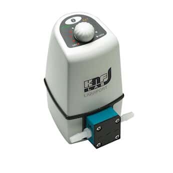 KNF FEM 08KT.18S Diaphragm Metering Pump, PVDF head, 500 to 3000 mL/min flow range, 90 psi
