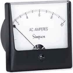 Simpson 1357M  35075 Ac Ammeter W/Iron Vane 0-50 3 1/2in Model:35075