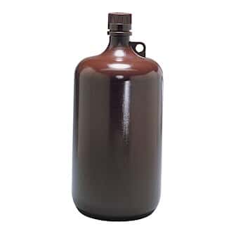 Thermo Scientific Nalgene 2204-0010 Amber Polypropylene Narrow-Mouth Bottle, 4 L
