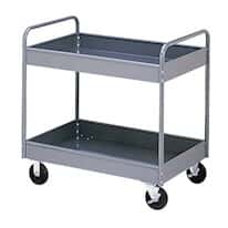 Steel Reversible Lab Cart, 2 Shelf, 500 lb Cap; 36" x 24"