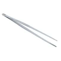Stainless Steel Tweezers, Straight Narrow Tip, Serrated, 305mm