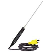 Type K General-Purpose Stainless Steel Probe, Mini Connector, 5" Long Sheath