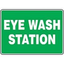 Accuform MFSAD31BVP Safety Sign, Eye Wash Station, 7 X 10, Plastic