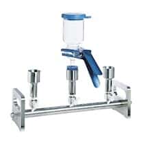 Advantec 353100 Vacuum Filtration Manifold; Stainless Steel, 3-Branch with 2-Way Valves