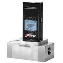 Alicat Whisper™ Low-Pressure Drop Mass Flowmeter, 0-1000 SLPM, Display, Battery
