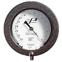 Ashcroft Test Gauge, Model 1082, 4.5" Dial, Bronze/Brass Bourdon Tube, 1/4" NPT(M) Lower Mount, 0 to 60 psi