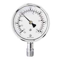 Ashcroft 30 to 0" Hg and —100 to 0 kPa Dual-Scale Gauge, Bottom Connection