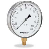 Ashcroft Weksler® 4.5" Contractor Pressure Gauge, 0 to 100 psi