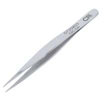 Aven Tools Precision Stainless Steel Tweezers, Flat Edges Fine Tips, 0C-SA, 90mm