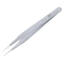 Aven Tools Precision Stainless Steel Tweezers, Tapered Sharp Tips, 2-SA, 120 mm