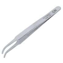 Aven Tools Precision Stainless Steel Tweezers, Curved Round Tips, 2AB-SA, 90mm