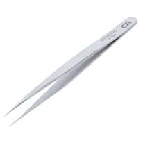 Aven Tools Precision Stainless Steel Tweezers, Straight Ultra Fine Tips, 3-SA, 120mm