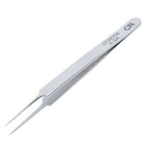 Aven Tools Precision Stainless Steel Tweezers, Tapered Extra Fine Tips, 5-SA, 110mm