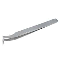 Aven Tools Precision Stainless Steel Tweezers, Bent Tips, 6-SA, 110mm