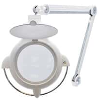 Aven Tools 26508-LED LED Illuminated Magnifier, 7" Dia, 1.75 x Magnification; Clamp Base