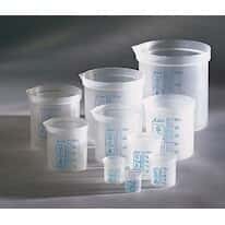 Azlon 522085-2000 polypropylene "square ratio" beaker, 2000 mL