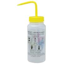 Bel-Art F12416-0002 GHS Labeled Safety-Vented Dichloromethane Wash Bottles; LDPE, 500 mL; 4/Pk