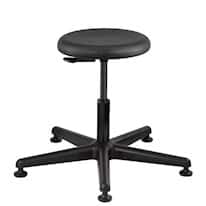 Bevco 3000-P Desk Height Polyurethane Stool, 15" - 20", with plastic reinforced base