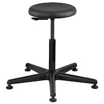 Bevco 3500-P Tall Height Polyurethane Stool, 22" - 32", with plastic reinforced base