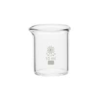 Borosil BG1000-10 Beaker, glass, low form, 10 mL, 12/pk