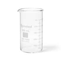 Borosil BG1060-250 Tall-Form Glass Beaker; 250 mL, 12/Pk